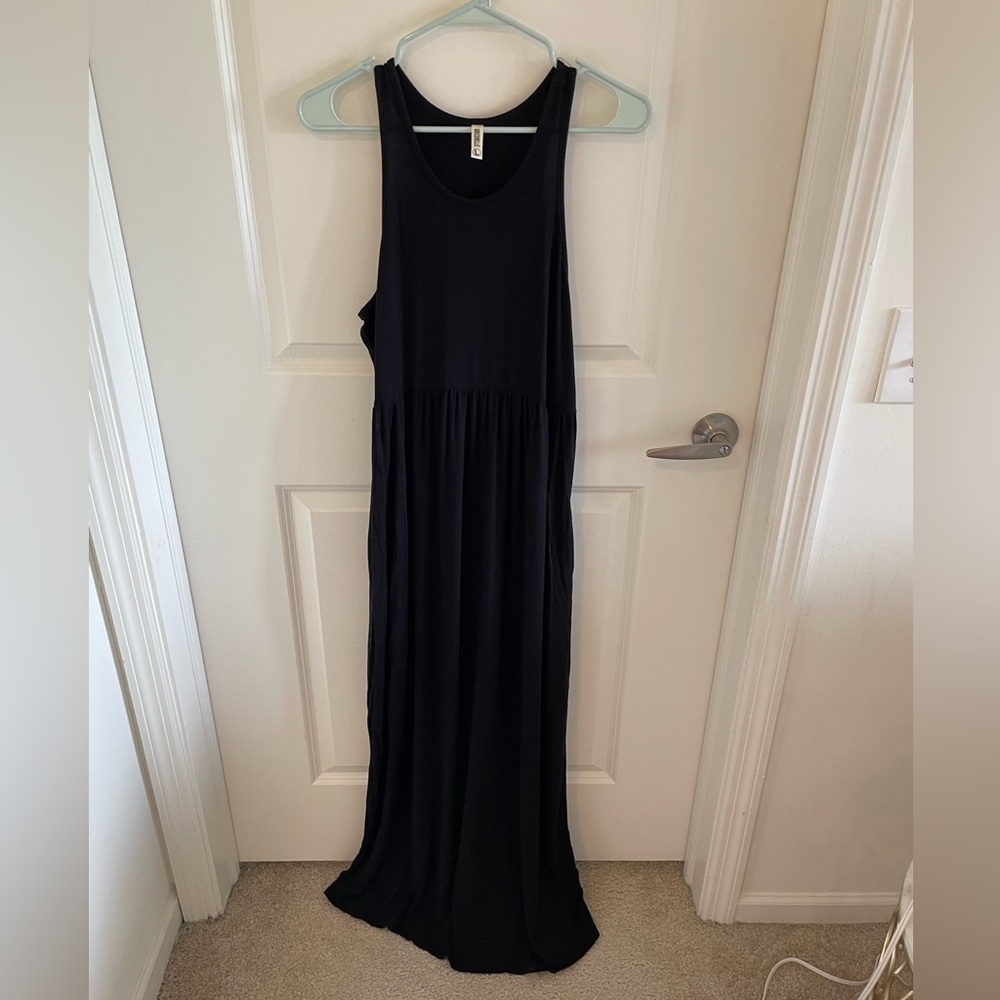 Black maxi dress